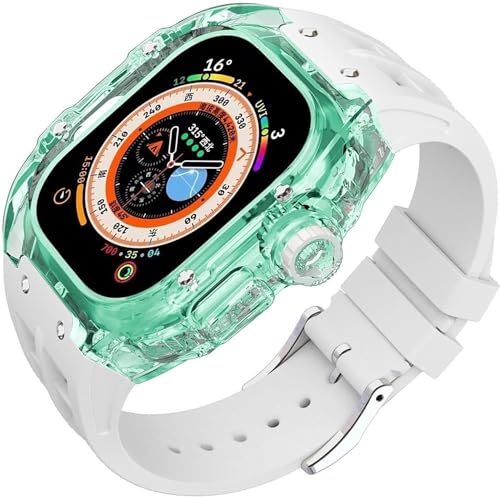 Bracelet montre iWatch 8 Ultra 49 mm anti-rayures avec boîtier transparent INFRI