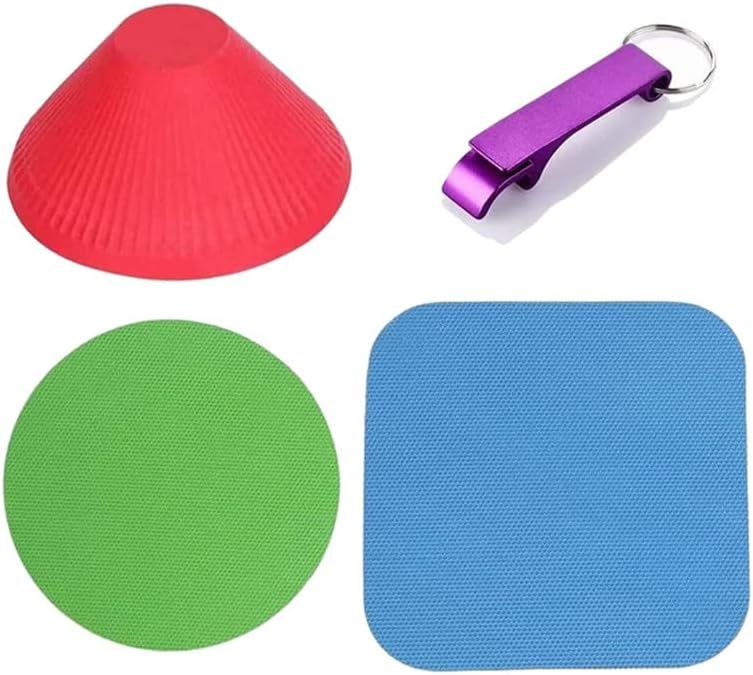 MultiPurpose Jar Lid Opener, Non Slip Jar Rubber Pads with