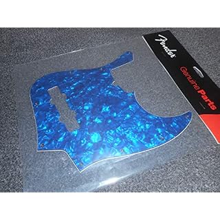 Fender© Pickguard pour Jazz Bass® – 10-Trous – 4ply – Couleur: Blue Moto - Les Beatles, Paul McCartney, John Lennon, RIngo Starr, George Harrison