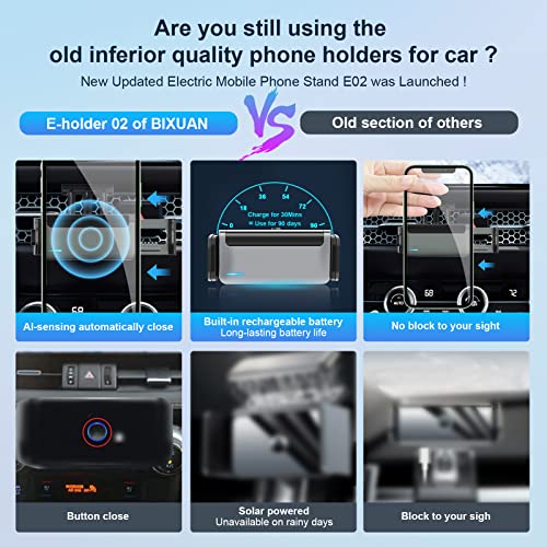 Bixuan 2023 Hrv Car Phone Holder Mount For 2023 Hondaa Hrv Air Vent Car Electric Cell Phone Holder Vent Phone Mount For Car With Expandable Grip 2023 Hrv Accessories 360 Degree Rotation #TOP4