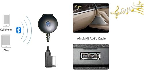 Miniatura 7 de Yoper Kit Bluetooth compatible con Mercedes-Benz MMI adaptador de interfaz de coche iPhone Android iPod integración música conector AUX