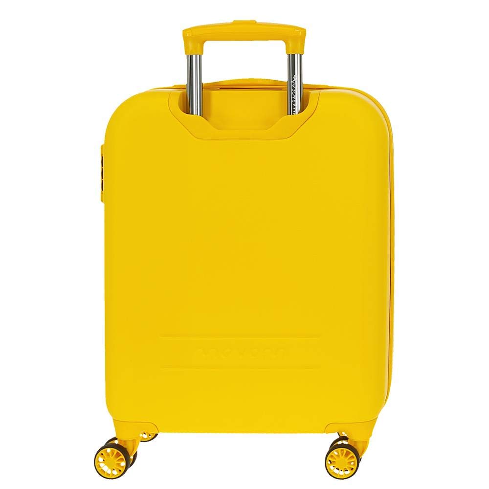 MOVOM Riga, Trolley Rigido Cabina 55m Unisex Adulto, Giallo (Yellow), 40x55x20 cms