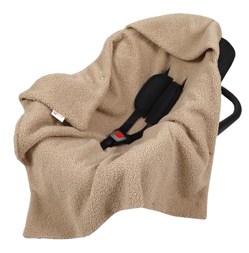 Babylux Einschlagdecke Bouclé 80x80 cm – Kuschelige Babydecke mit Kapuze für Autositz, Babyschale & Kinderwagen – Weiche Baby Kuscheldecke Made in EU (Bouclé - Beige) Babylux Einschlagdecke Bouclé 80x80 cm – Kuschelige Babydecke mit Kapuze für Autositz, Babyschale & Kinderwagen – Weiche Baby Kuscheldecke Made in EU (Bouclé - Beige)