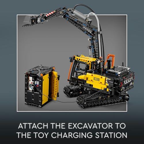 Technic Autocarro Volvo FMX ed Escavatore Elettrico EC230, Camion Giocattolo con Rimorchio, Veicolo e Stazione Ricarica, Regalo per Bambini e Bambine da 10 Anni Fan dei Giochi da Cantiere 42175 - Lego - Immagine 9