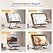 Book Stand for Reading with Light, Book Holders for Reading Hands Free, Adjustable Height & Angle, Fits Cookbook Recipe, Textbook, Kindle,Foldable for Kitchen, Office, School,Gift for Book Lovers