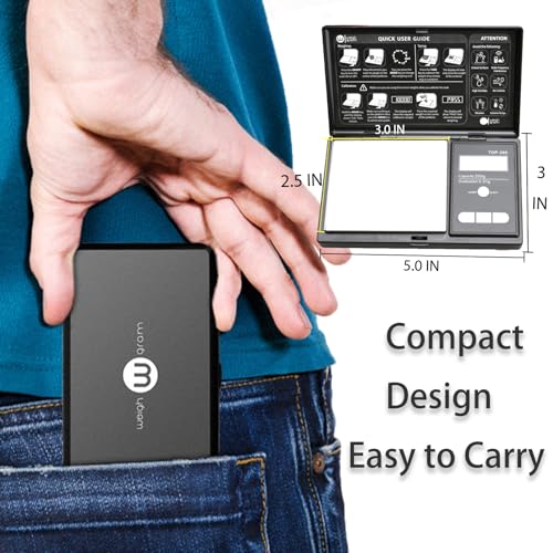 Weigh Gram 4335500506 200G Digital Pocket Gram Scale 0.01G Accuracy thumb #1