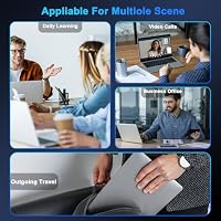 Laptop, Touchscreen, faltbar, 360 ° – 11,6 Zoll, Laptop 6 GB RAM 128 GB SSD Celeron N4020, IPS-Display 1366 x 768, Laptop für Studium, Arbeit, Freizeit, Computer mit Tastaturfolie – Silber – Ansicht 9