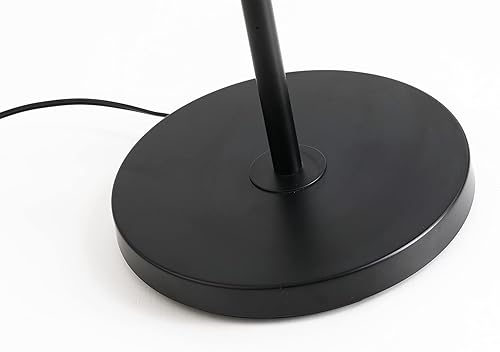 Miniatura 10 de Nakuv - Moderna lámpara de pie bohemia con pantalla de ratán de PVC de 2 niveles y borde cosido de terciopelo para vestíbulo, cocina, sala de estar,