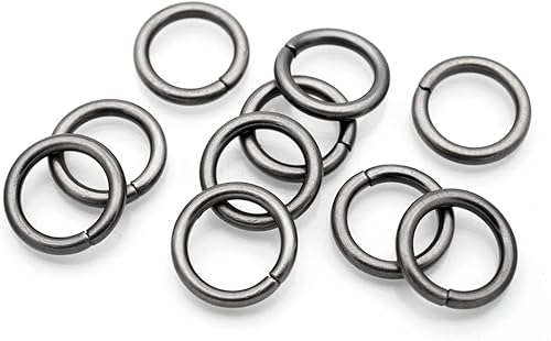 CRAFTMEMORE Anillos de salto abiertos, conectores de anillos divididos para bricolaje, búsqueda de joyas, fabricación de accesorios de manualidades