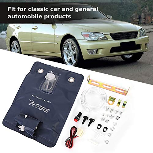 LeKu Bottiglia lavavetri 12V Pompa lavavetri