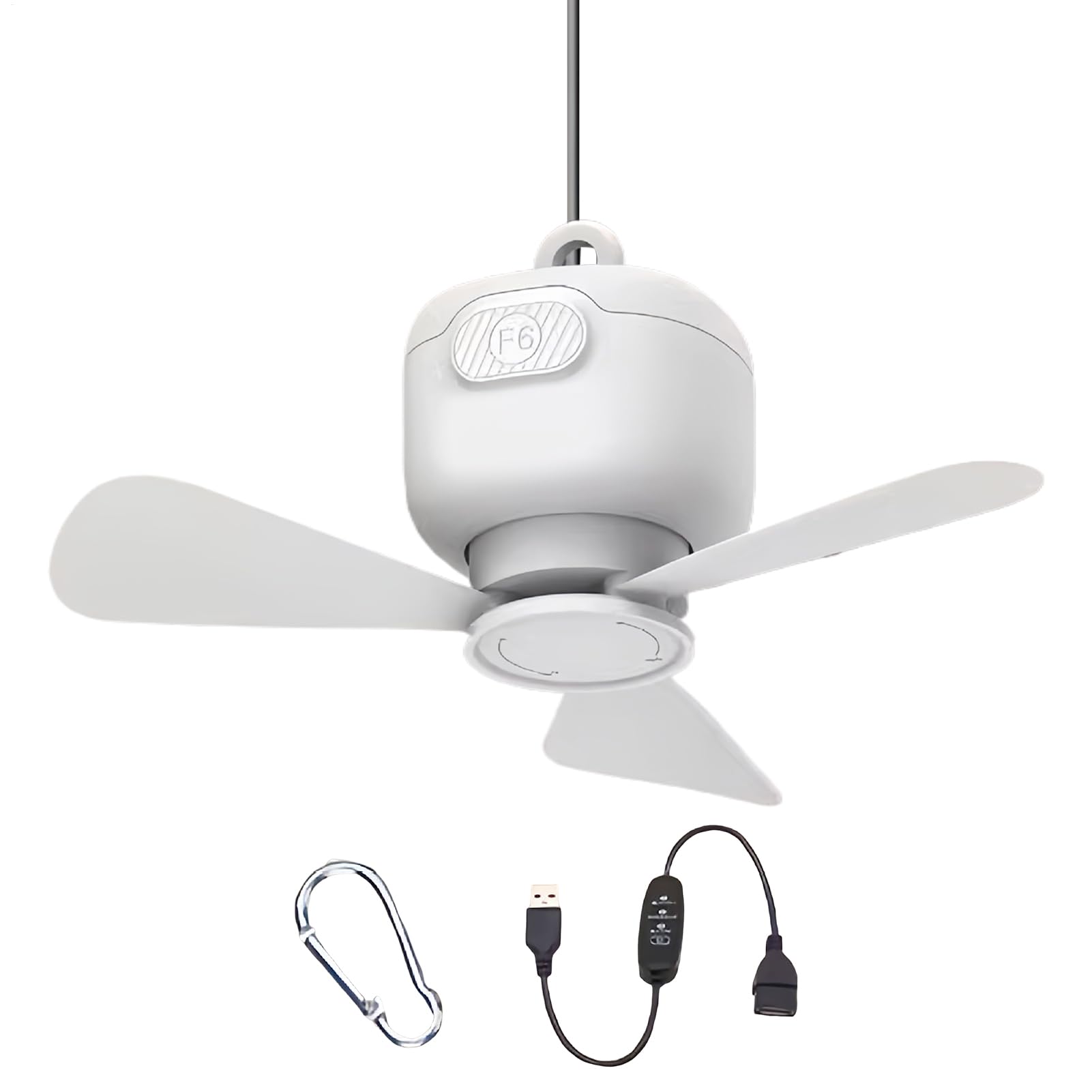 Ventilateur de plafond de camping ajustable contre la chaleur