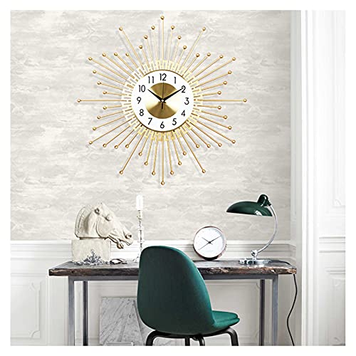 Horloge murale en métal 3D grande taille 21.2 pouces pour salon