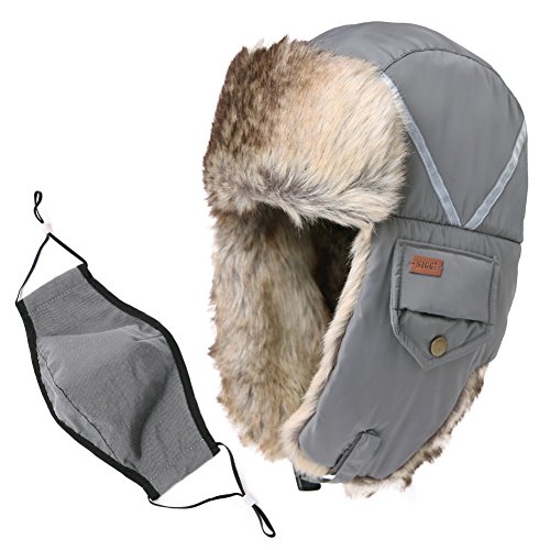 Siggi - Gorro unisex de algodón cálido para hombre 89135_Grey Talla única