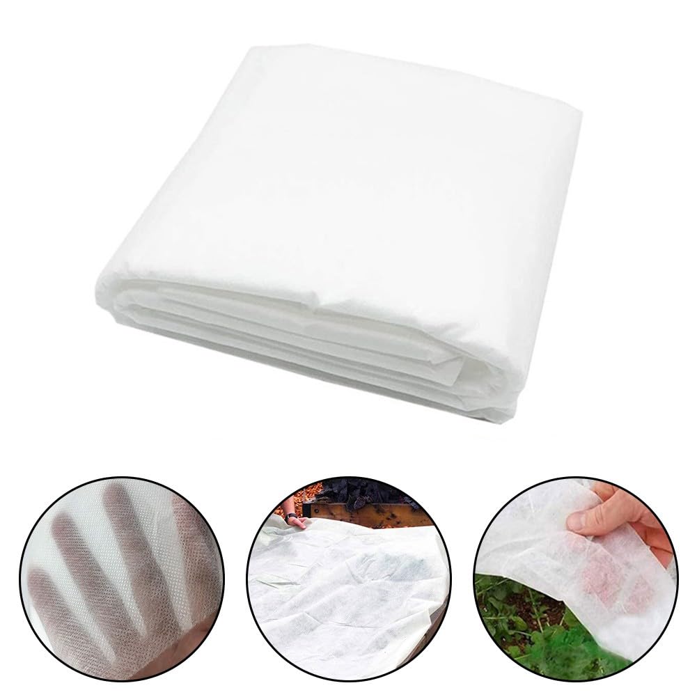Telo protettivo antigelo per piante, 40 g/m², in tessuto non tessuto, traspirante, per inverno, primavera e autunno, compatibile con aiuole rialzate, serre e fioriere