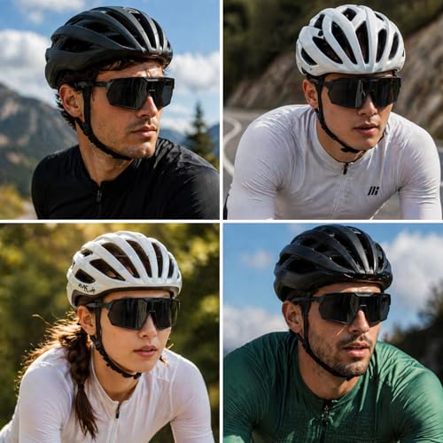 Image of Photochromic Z87 Safety Sports Sunglasses for Men Women, ANSI Z87 TR90 Frame UV400 Protection for Running Cycling