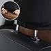 CAR PASS Linen Car Seat Cover Two Front, Anti-Slip Cotton Seat Cushion for Women,Rhombus Stitch Sideless Front Set Easy Install 30sec, Universal Fit for SUV Sedan Van Truck Vehicle(Gray)