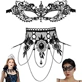 Antifaz Fiesta, 2 Piezas Antifaces Para Fiesta, Máscaras Elegantes Para Halloween, Cosplay, Eventos Temáticos y Fiestas...