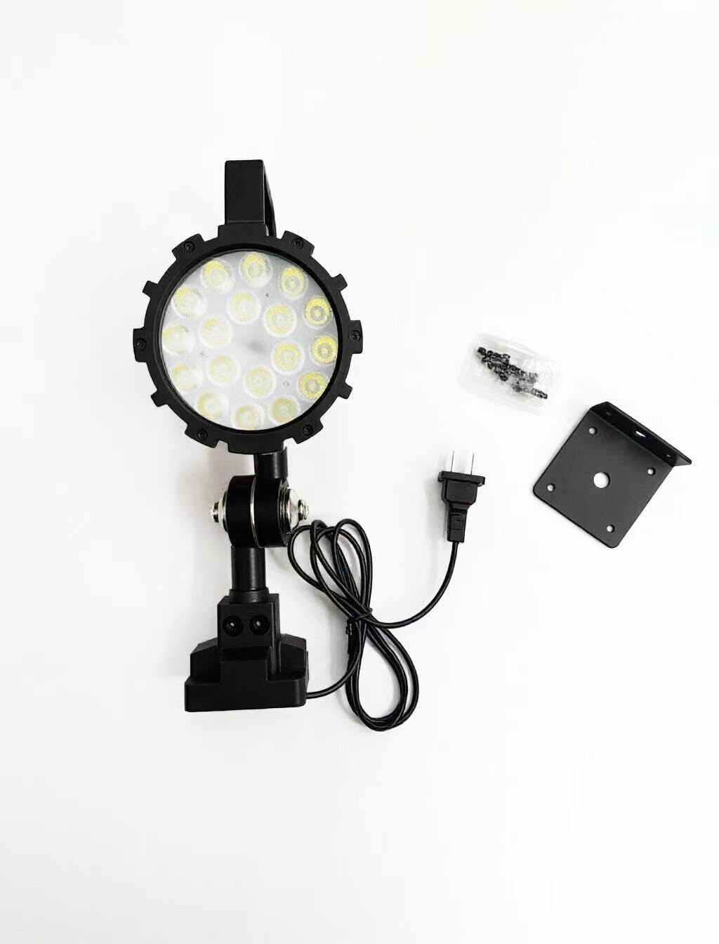 18W led máquina luces 120V lámpara de banco de trabajo de aleación de aluminio impermeable para CNC torno taladro mesa industrial iluminación-brazo corto (18, Vatios)