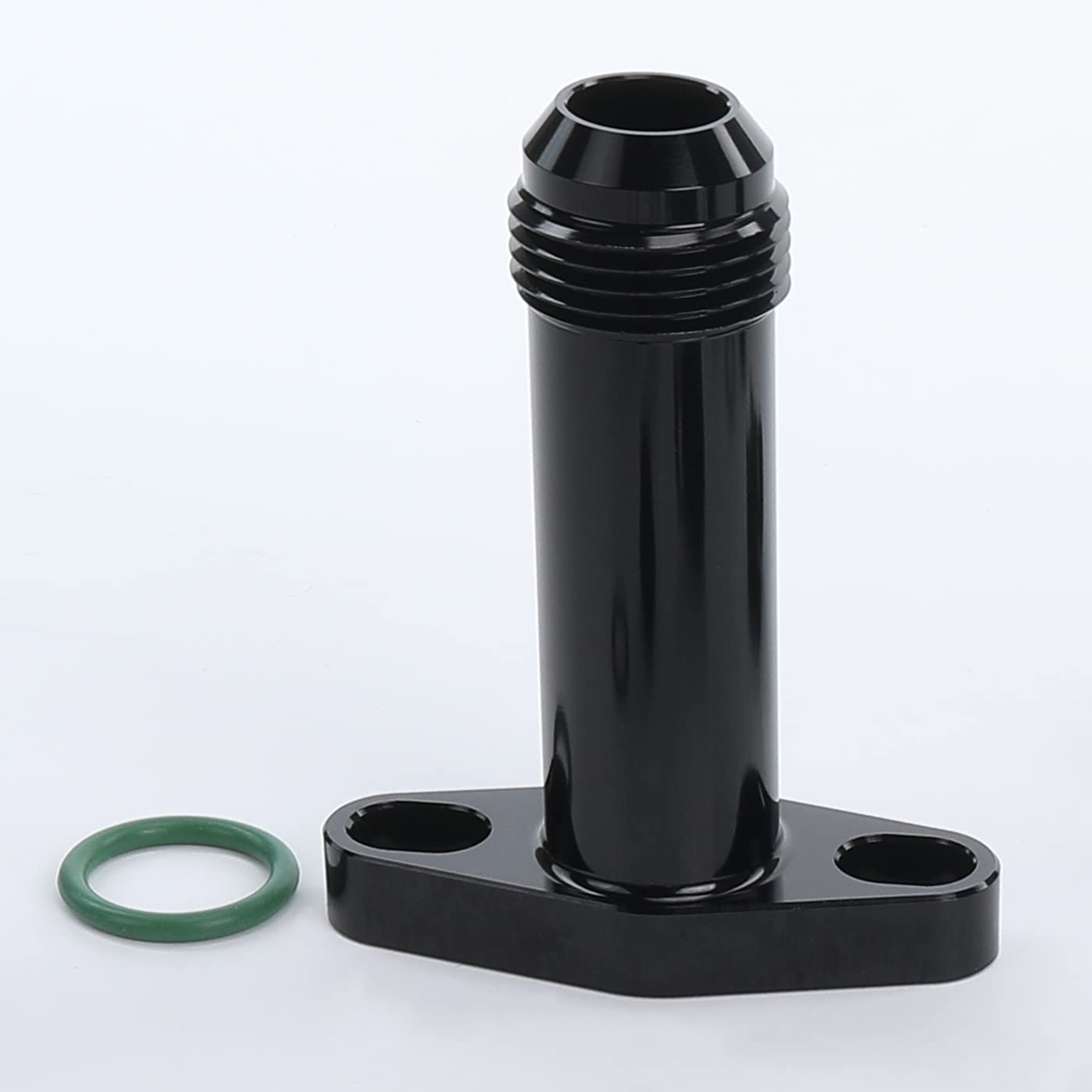 AC PERFORMANCE Aluminium Extended Turbo Drain Flange Fitting AN10 Male 38mm Fit for GTX, G Series, Black