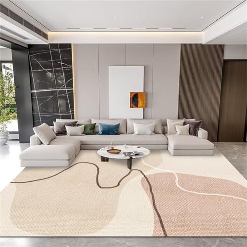 Tapis salon moderne lignes simples doux antidérapant 80X120cm - 2