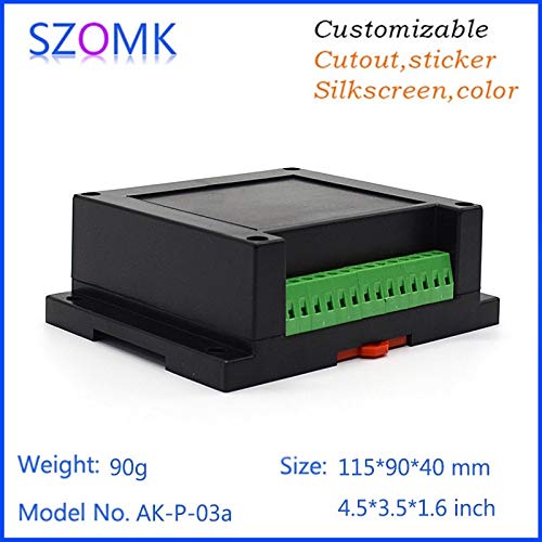 Gimax 10 pieces 1159040mm abs din rail case plastic enclosure housing verteilerkasten rail din housing - (Color: beige)