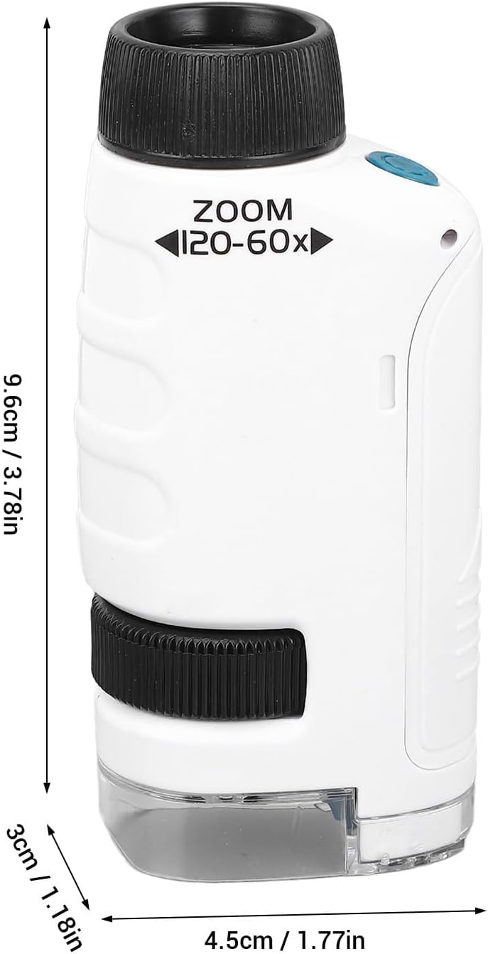 Fafeicy Portable Microscope 60X to 120X HD Optical Lens image 2