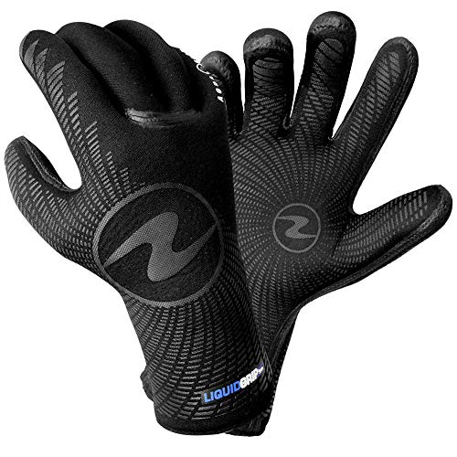 Guantes Aqua Lung Líquido Grip 3mm neopreno negro buceo y snorkel