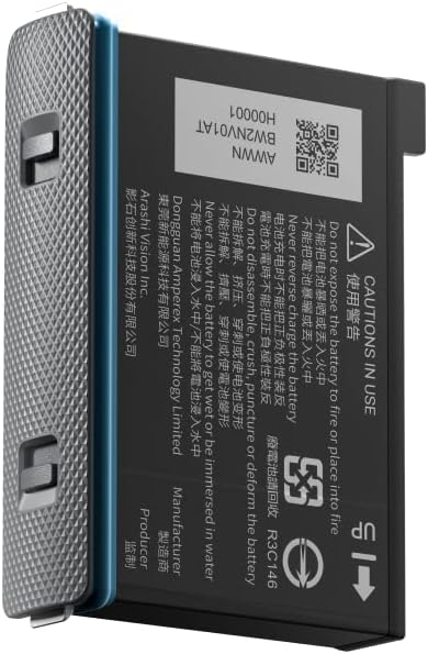 Insta360 X3 Original Battery (1800mAh) Replacement/Spare for up to Extra 80 Minutes Recording Time