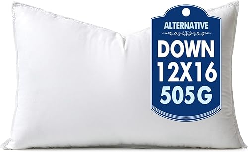 MIULEE Almohada decorativa de plumón alternativo de 12 x 16 pulgadas, almohada decorativa de 12 x 16 pulgadas, cama corporal para dormir, forma