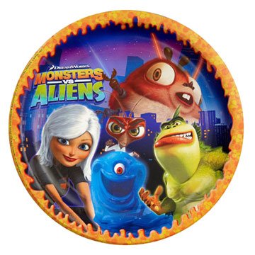 Monsters vs Aliens 3D Dessert Plates, 8ct