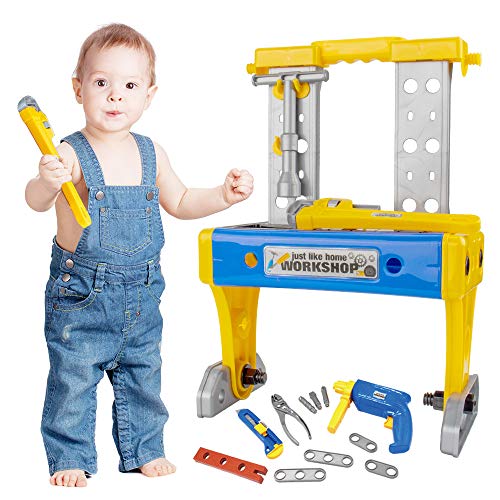 Gimsan Kids Tool Set 41 PCS, Kids Workbench, Toddler Tool Set, Kid Construction
