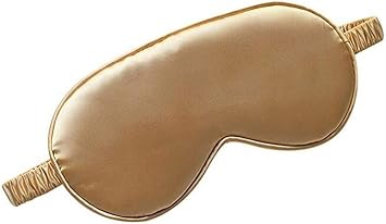 Sleep Mask Eye Mask for Sleeping Lightweight Comfortable Blindfold Perfect Blocks Light for Men & Women Gold