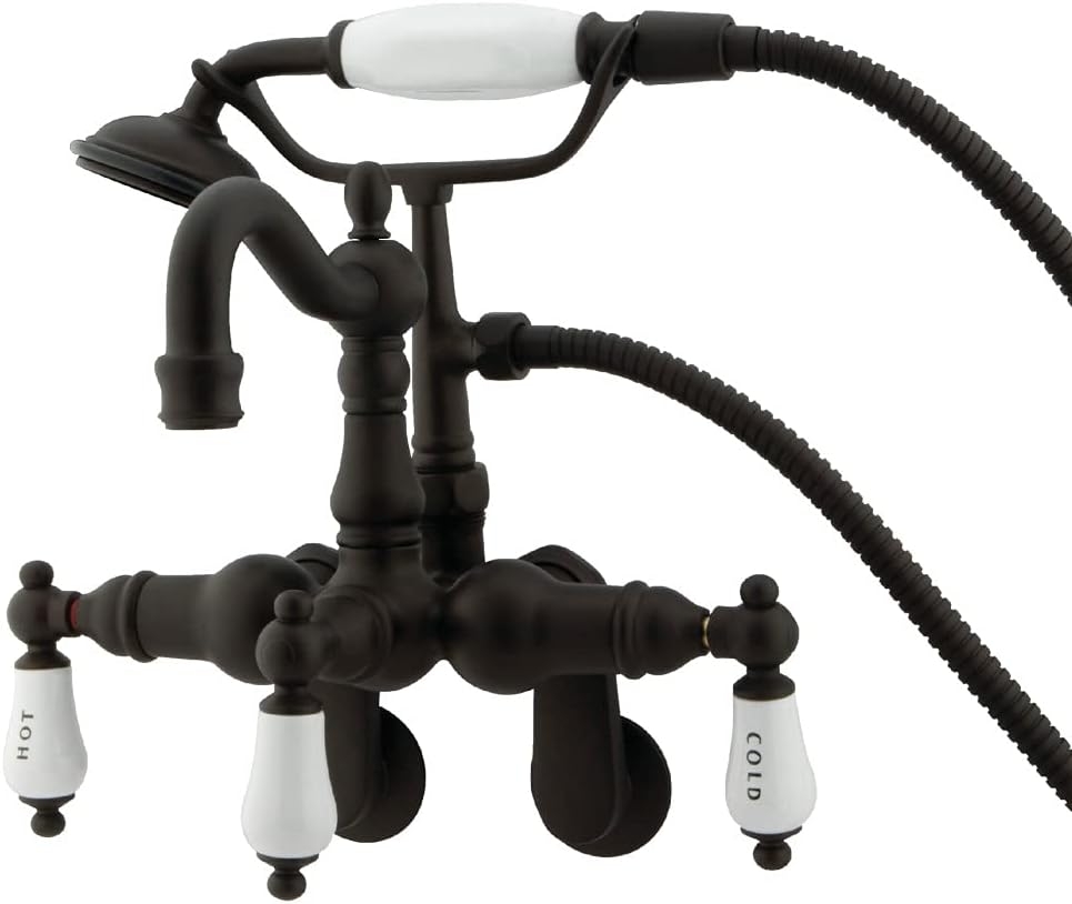 Free Shipping 🛒 Kingston Brass CC1303T5 Vintage Clawfoot Tub Faucet, 3-3/8-Inch to 9-Inch Adjustable Spread, Oil Rubbed Bronze Hottest Sale Kingston Brass CC1303T5 Vintage Clawfoot Tub Faucet, 3-3/8-Inch to 9-Inch Adjustable Spread, Oil Rubbed Bronze