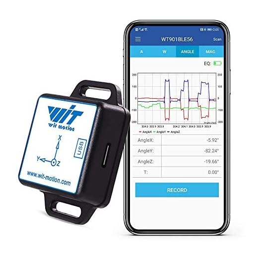 [Sensori di accelerazione Bluetooth 5.0] Sensore di inclinazione wireless a 9 assi WT901BLECL, accelerometro a 3 assi + giroscopio + magnetometro + inclinometro, sensore IMU MPU9250 Modulo