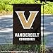 College Flags & Banners Co. Vanderbilt Commodores Wordmark Garden Banner Flag