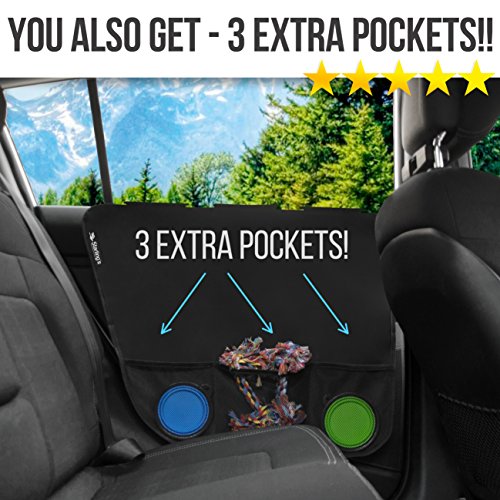 Starling's Car Door Protector – Pet Dog Car Door Cover Protector, Guard For Car Doors, 3 Extra Pockets, Anti Scratch Waterproof, Safe For Dogs, Fits Any Vehicle (2 Pack) #TOP1