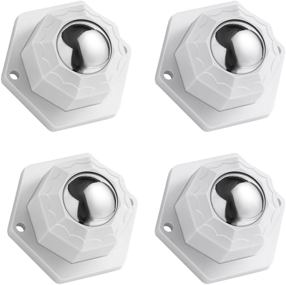 HASTHIP® 4pcs Caster Wheel 20mm Self Adhesive Caster Wheel 360° Swivel Wheels for Furniture,Small Appliance,DIY Modification Moving Table Heavy Duty Wheels 200Kg Loading Capacity