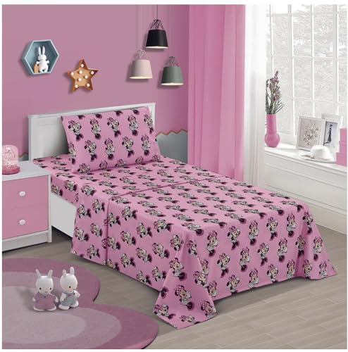 Parure de lit Minnie Mouse enfant 3 pièces Jay Franco linge de lit