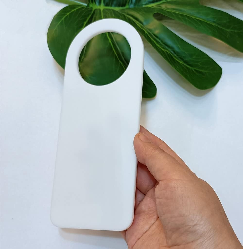 Set of 10 Unfinished Acrylic Door Hanger Blanks,Door Knob Hangers,Acrylic Handle for DIY Crafts,Home Nursery Bedroom Decoration (White)