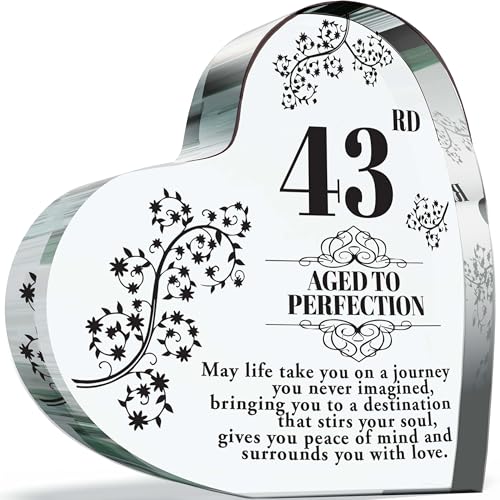 Targa per il 43° compleanno, regalo per donne e uomini,