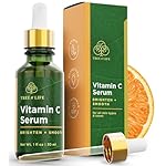 Tree of Life Beauty Vitamin C Skin Care Set, Skin Brightening Face Oil for Dark and Age Spots, Facial Serums for Dry and Sensitive Skin with Hyaluronic Acid & Vitamin E for Soft Smooth Skin, 1 Fl Oz