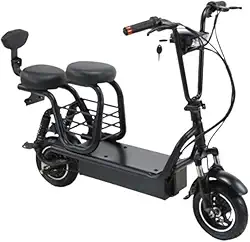 Bicicleta Trotinete Eletrica H01 Shark Blue 2 ou 3 lugares 350w