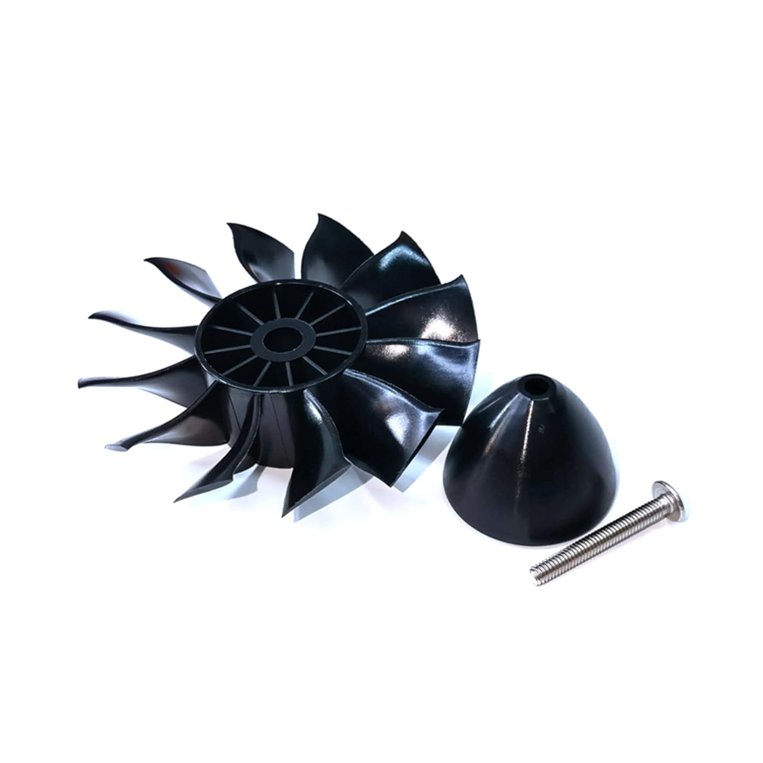 EDF 80mm Fan 12 Blades Without Motor, Electric Ducted Fan Without Motor for EDF 6S, Hobby RC Jet Engine Propeller, Remote Control Model Replacement Airplane Parts DIY