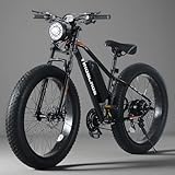 4 Versatile Riding Modes – Choose between full electric mode (zero pedaling), pedal-assist mode (effortless riding), traditional bike mode (manual cycling), press and hold the "-" key to activate boost mode. Perfect for commuting, leisure, or fitness...