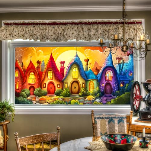 HOMETITUTE Vinilo Decorativo para Ventana 39.3 x 17.7 pulgadas miniatura 1