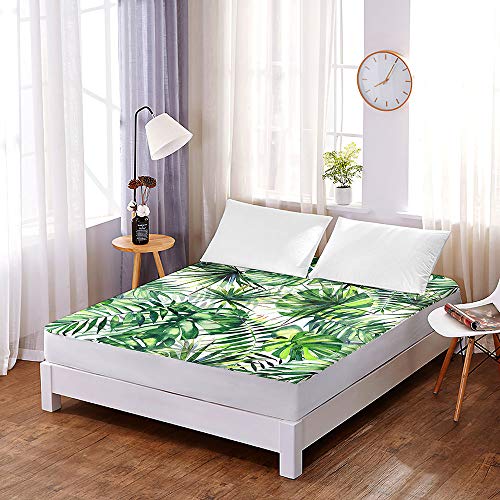 Drap housse microfibre antidérapant de qualité supérieure motif 3D jungle - 3