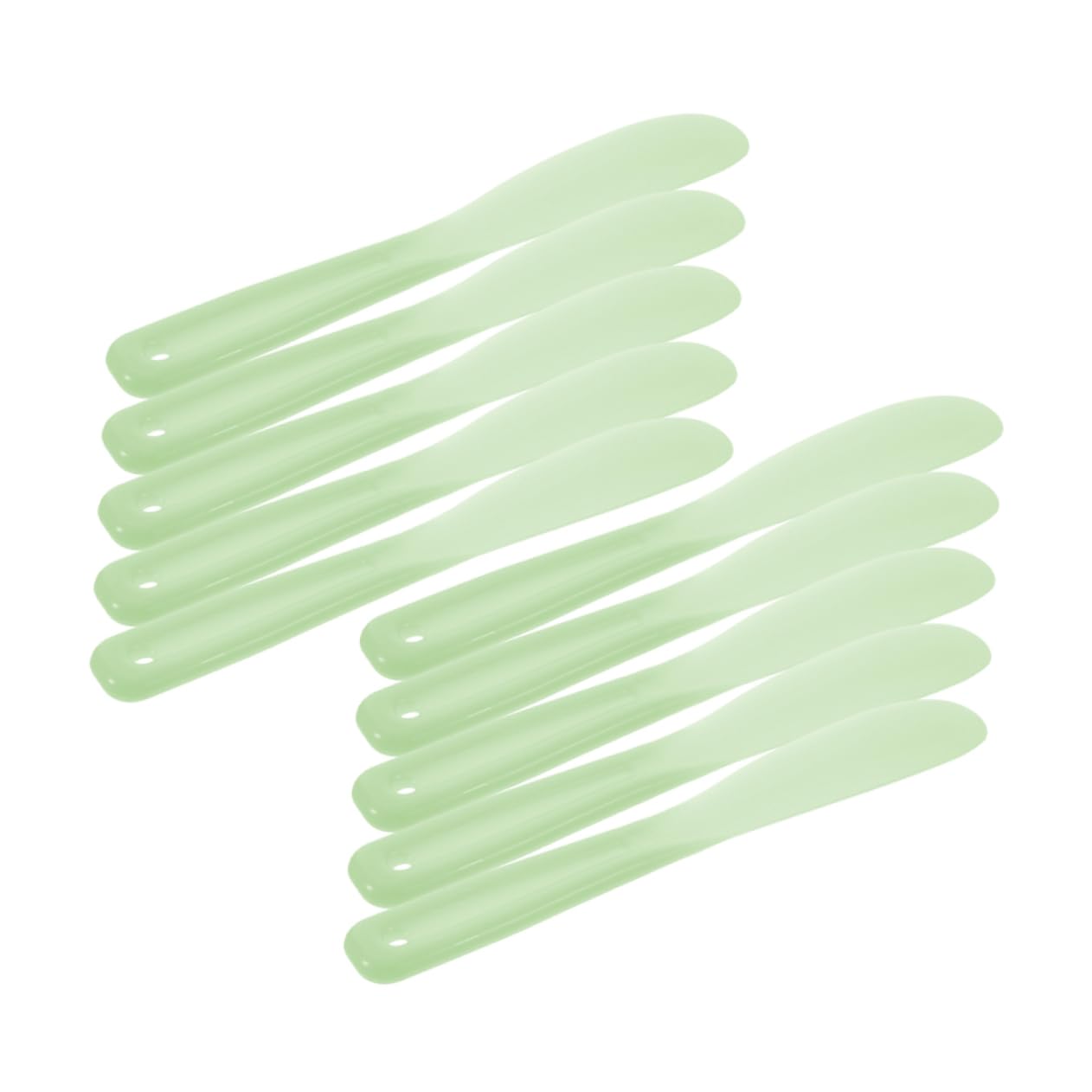 Ipetboom Ergonomic Makeup Stirring Spatula 20pcs Silicone Makeup Mixing Tools for Cosmetics Foundation and Cream