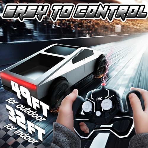 Innofans Remote Control Car, 1:24 RC Cars Scale All Terrain Electric Vehicle, LED Lights Car Toys Monster Trucks, Brithday Gift for Adults