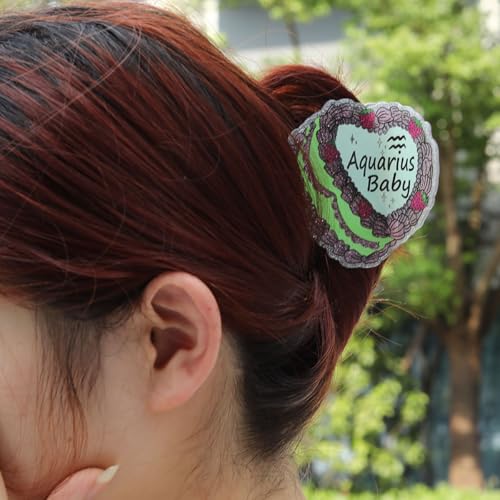 Aquarius Baby Hair Claw, 2.75 x 2.51 in, Personalized Acetate Hair Clip for Women Gift,Birthday Prentent