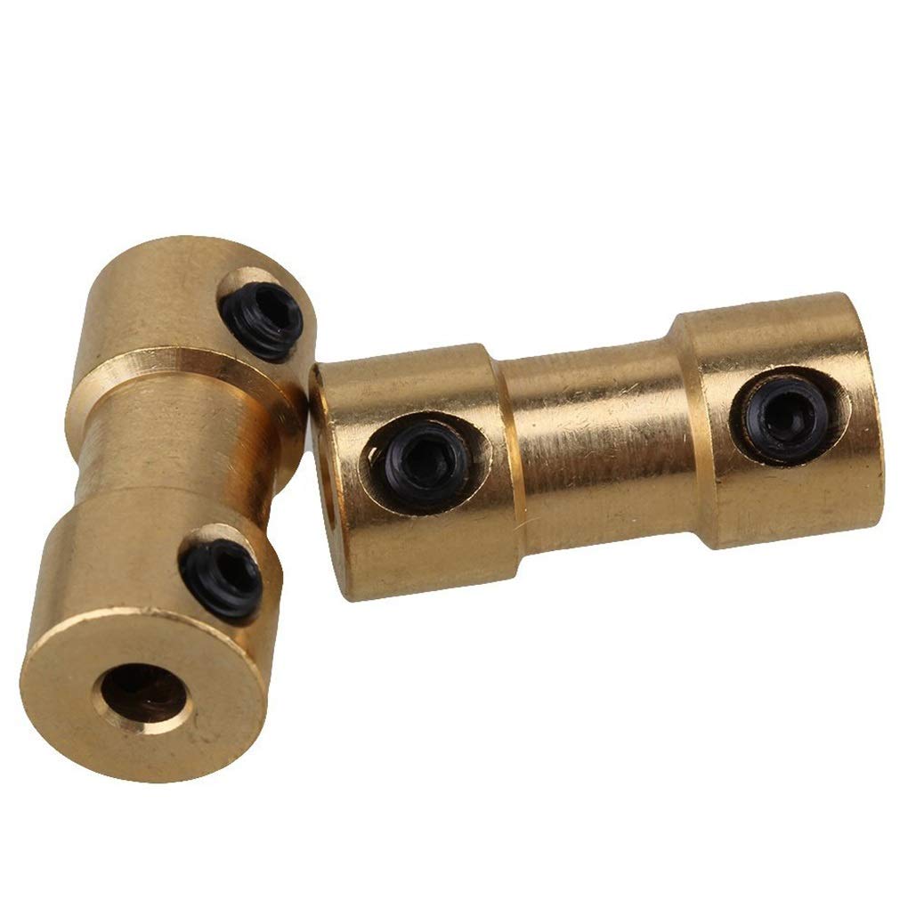 Coupleur en laiton doré rigide haute précision 5mm 6mm pour transmission moteur